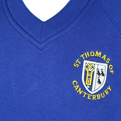 Sweatshirt V-Neck St. Thomas of Canterbury (Mitcham)