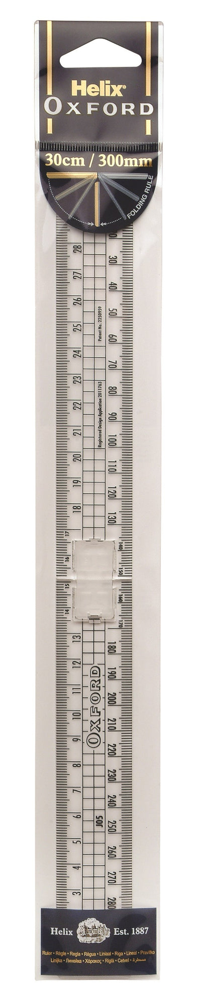 30Cm Folding Ruler - Oxford