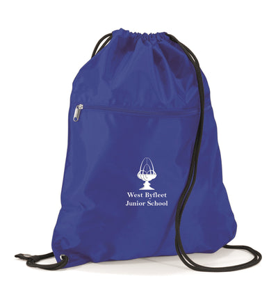 Drawstring Bag with a Zip West Byfleet Junior School