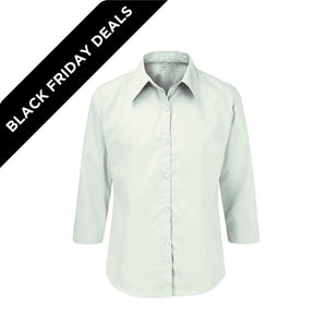Blouses - Fitted Cut - Non-Iron Tie Collar - Twin Pack ⚠️While Stock Last⚠️