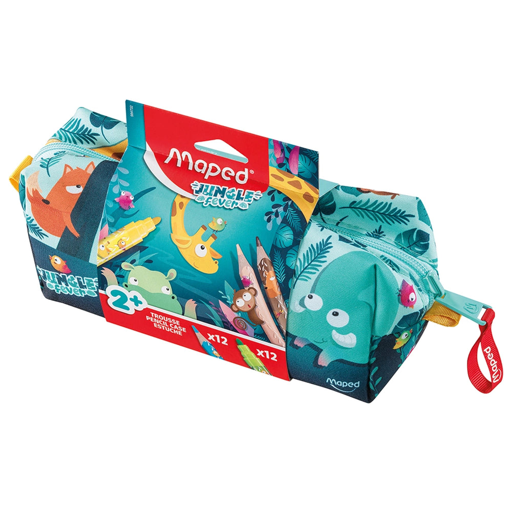 Maped Jungle Fever Filled Pencil Case – 24pc