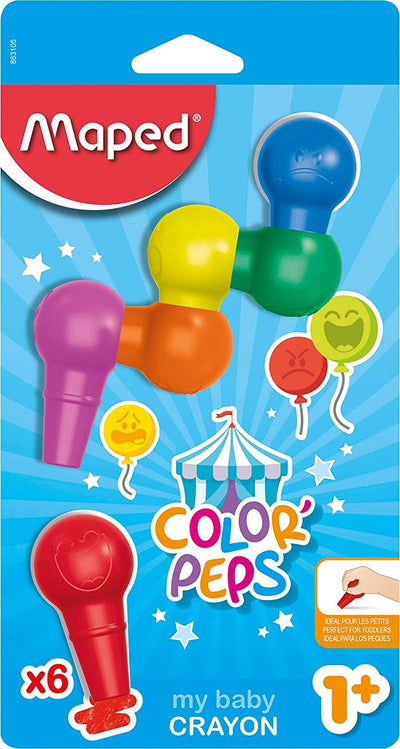 Color Peps My First Jumbo Wax Crayons x 6