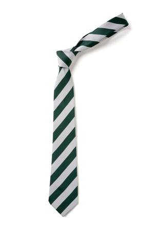 Broad Stripe Tie - Green & White