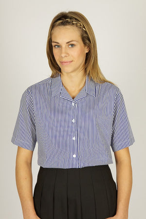 Blouses Non Iron S/S Open Striped - Twin