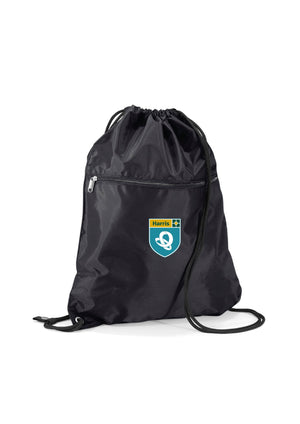 Drawstring Bag with a Zip Harris Tottenham Academy Senior Secondary P.E