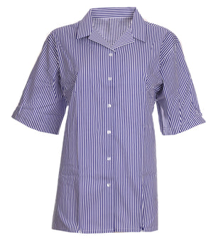 Blouses Non Iron S/S Open Striped - Twin