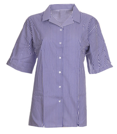 Blouses Non Iron S/S Open Striped - Twin