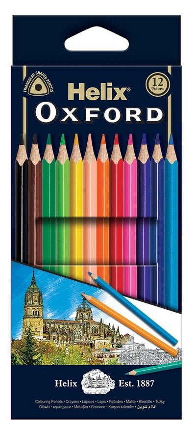 Helix Oxford Colouring Pencils  x 12