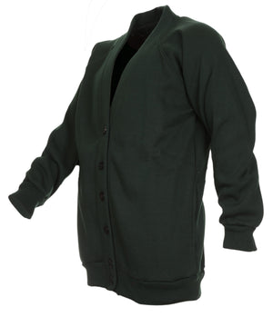 Cardigan Sweatshirt 50% Poly / 50% Cotton