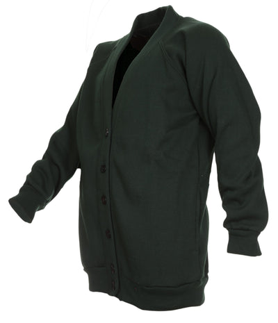 Cardigan Sweatshirt 50% Poly / 50% Cotton