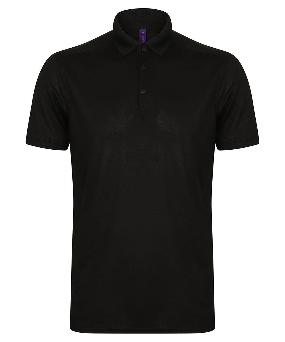 Stretch polo shirt with wicking finish (slim fit)