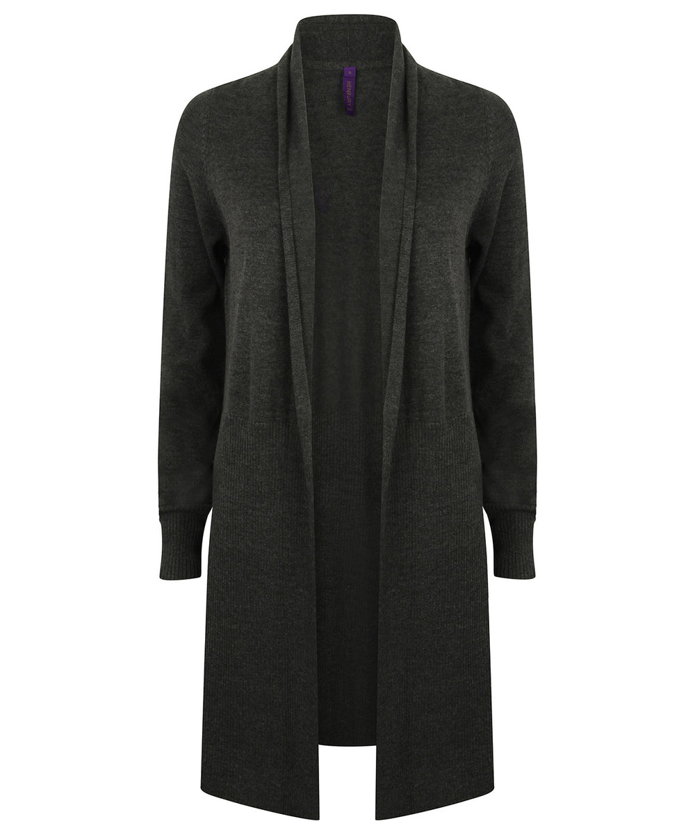 Women's longline open cardigan