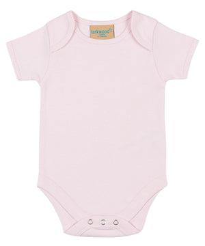 Short-sleeved bodysuit with envelope neck opening