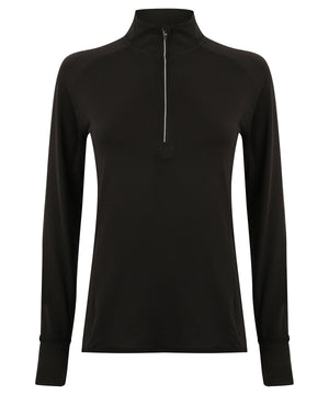Women's long-sleeved ¼ zip top