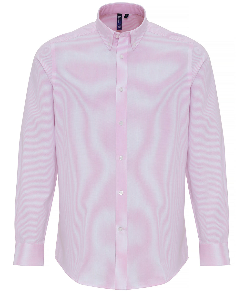 Cotton-rich Oxford stripes shirt 