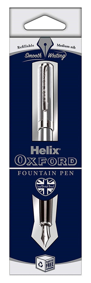 Oxford Fountain Pen - Stainless Steel