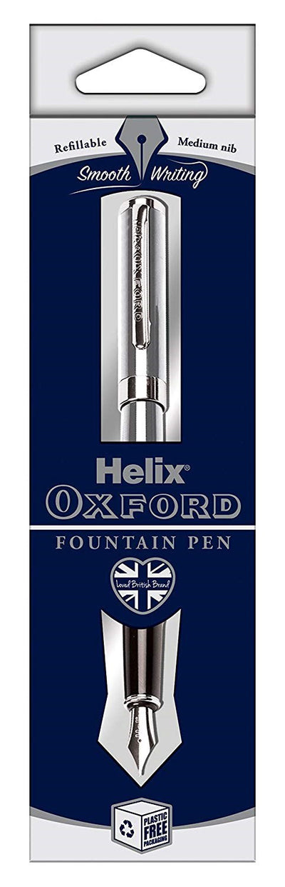 Oxford Fountain Pen - Stainless Steel