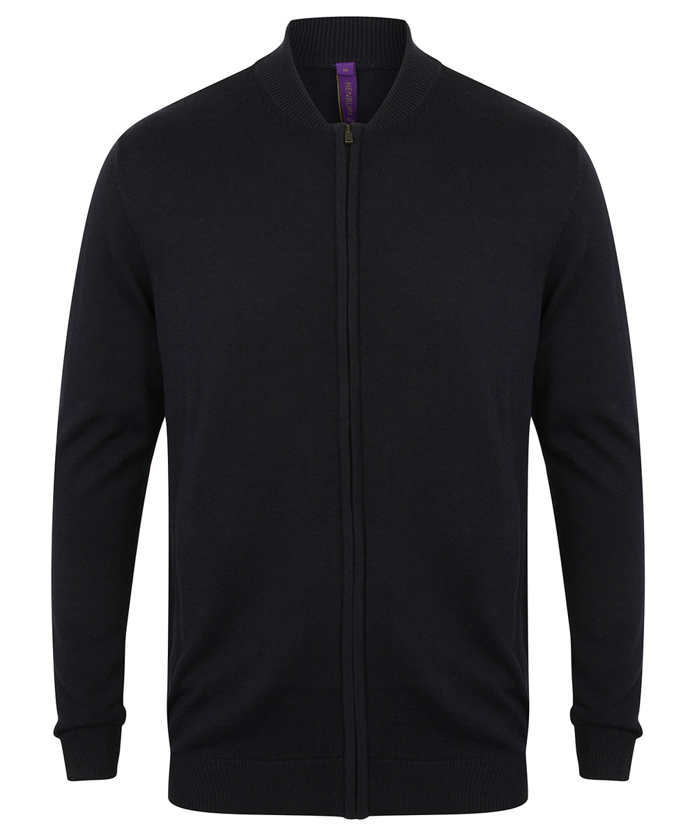 Unisex zip-through cardigan