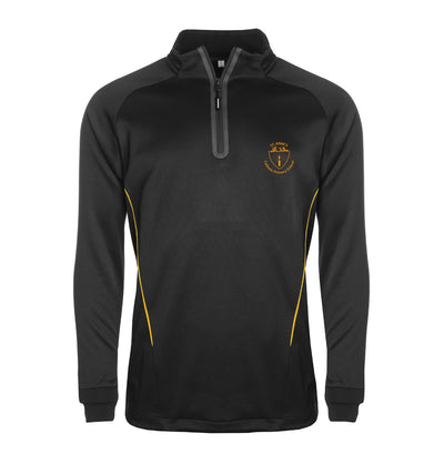 Quarter Zip Performance Training Top St. Anne's Chertsey P.E