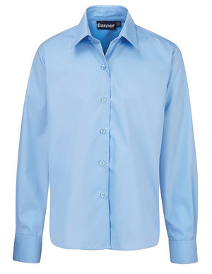 Blouses Non Iron L/S Tie - Twin