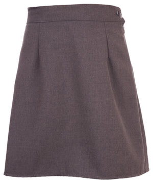 ALine-ElasticatedBack-Grey-Front