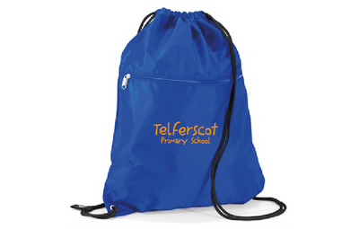 Drawstring bag with a Zip Telferscot