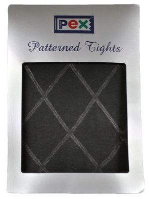Tights Diamond Pattern Grey