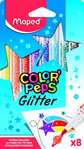 Maped Color Peps Glitter Felt Tip Pens