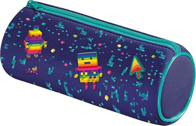 Maped Pixel Party Round Neoprene Pencil Case – 13pc