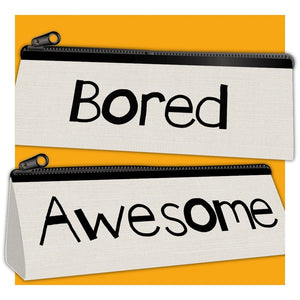 Awesome Bored Triangle Pencil Case