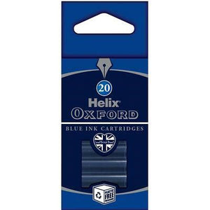 Oxford Ink Cartridge - Blue x 20