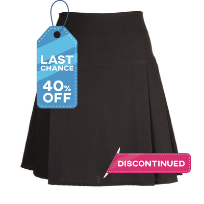 Pleated Bengaline Skirt