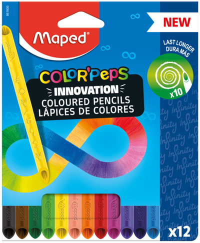 MAPED COLOR’PEPS INFINITY COLOURED PENCILS X12