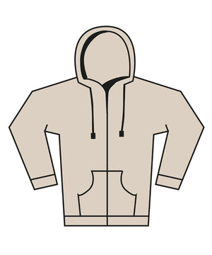 Unisex heavy full-zip hoodie
