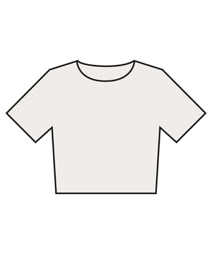 Women’s heavyweight washed cropped tee