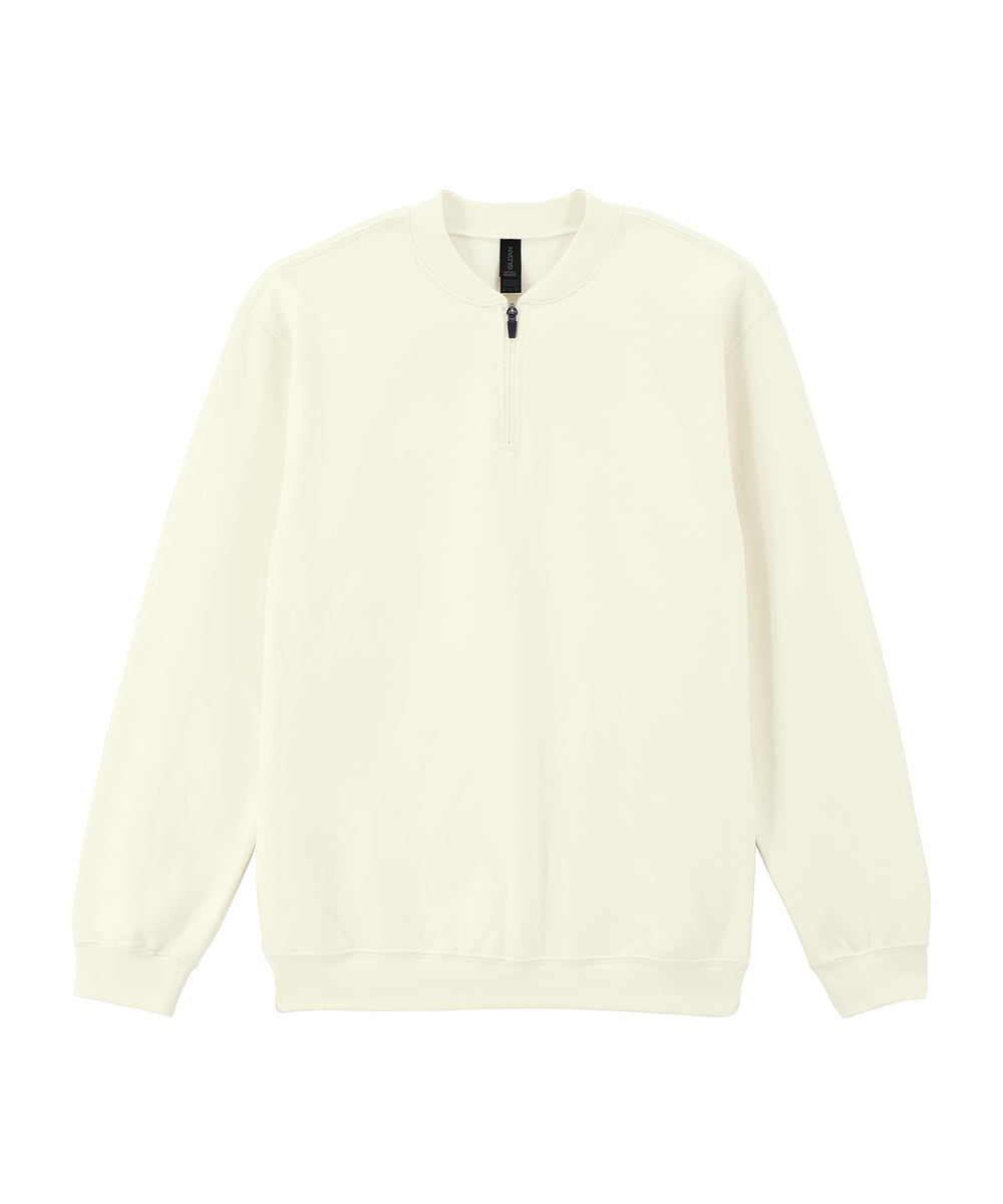 Softstyle™ midweight adult fleece 1/4-zip sweatshirt