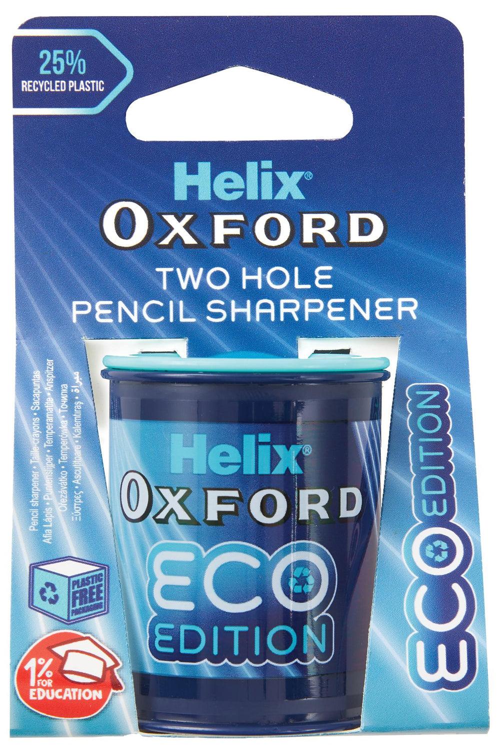 Helix Oxford Two Hole Pencil Sharpener Eco Edition - Matrix