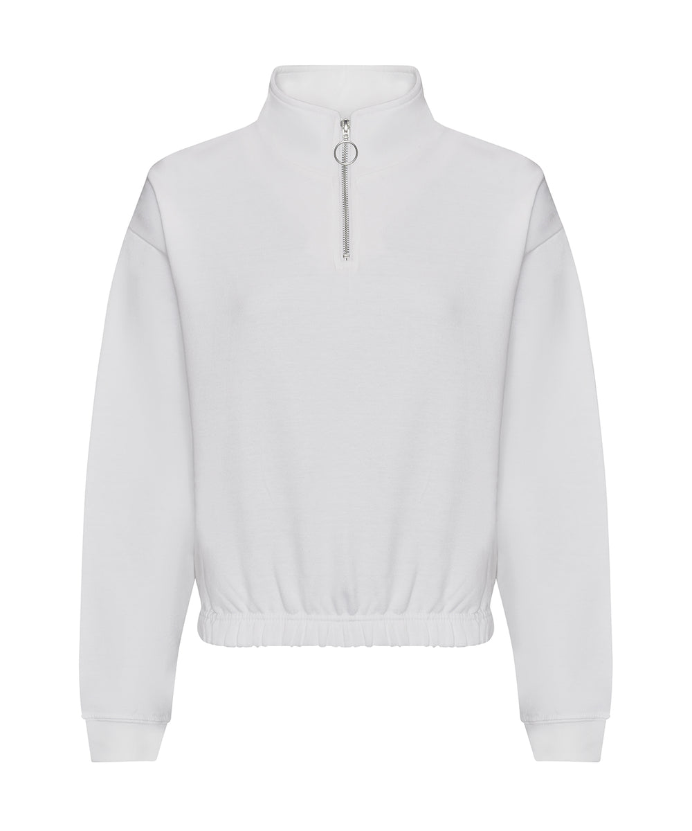 Women's cropped ¼-zip sweat