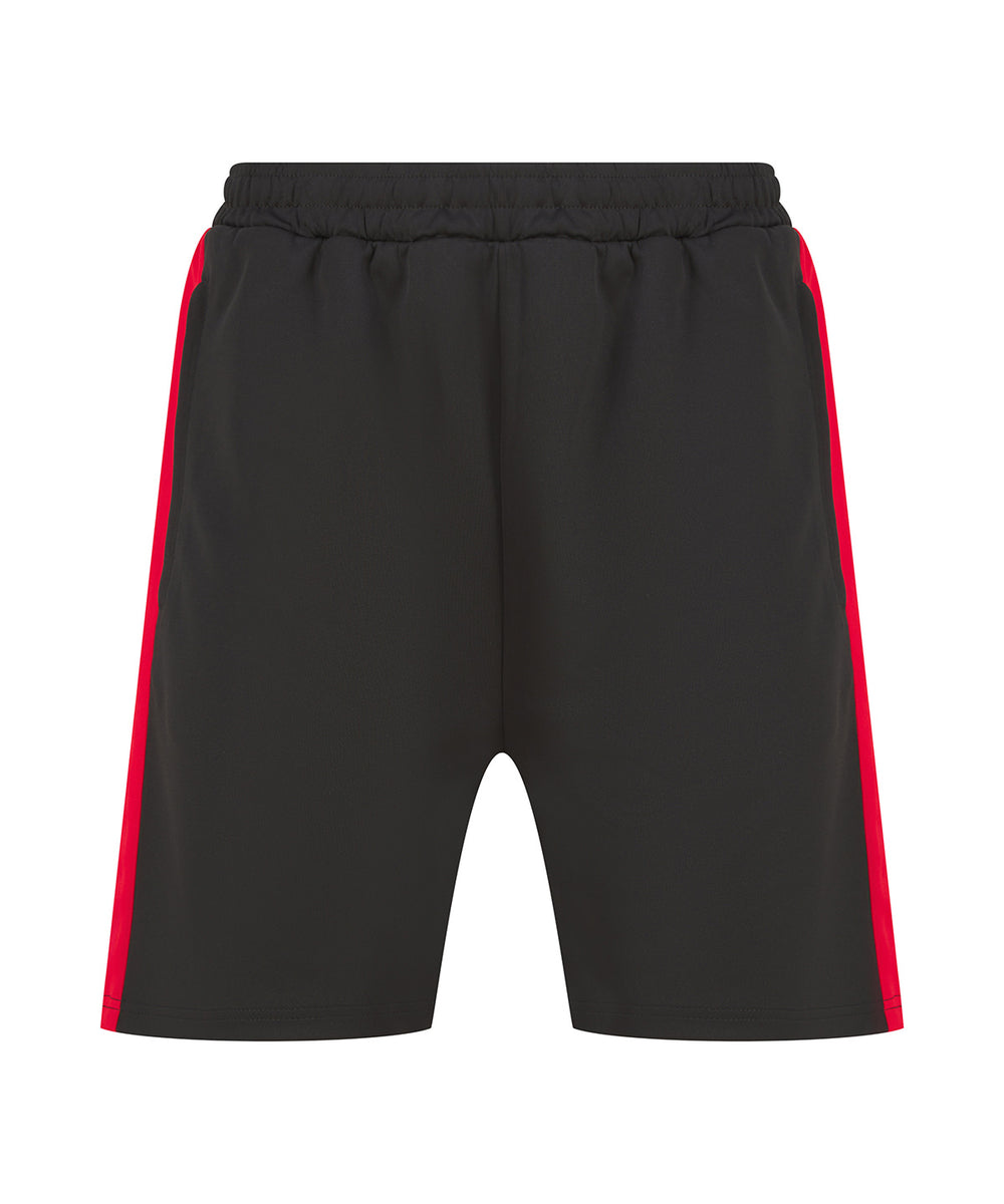 Knitted shorts with zip pockets