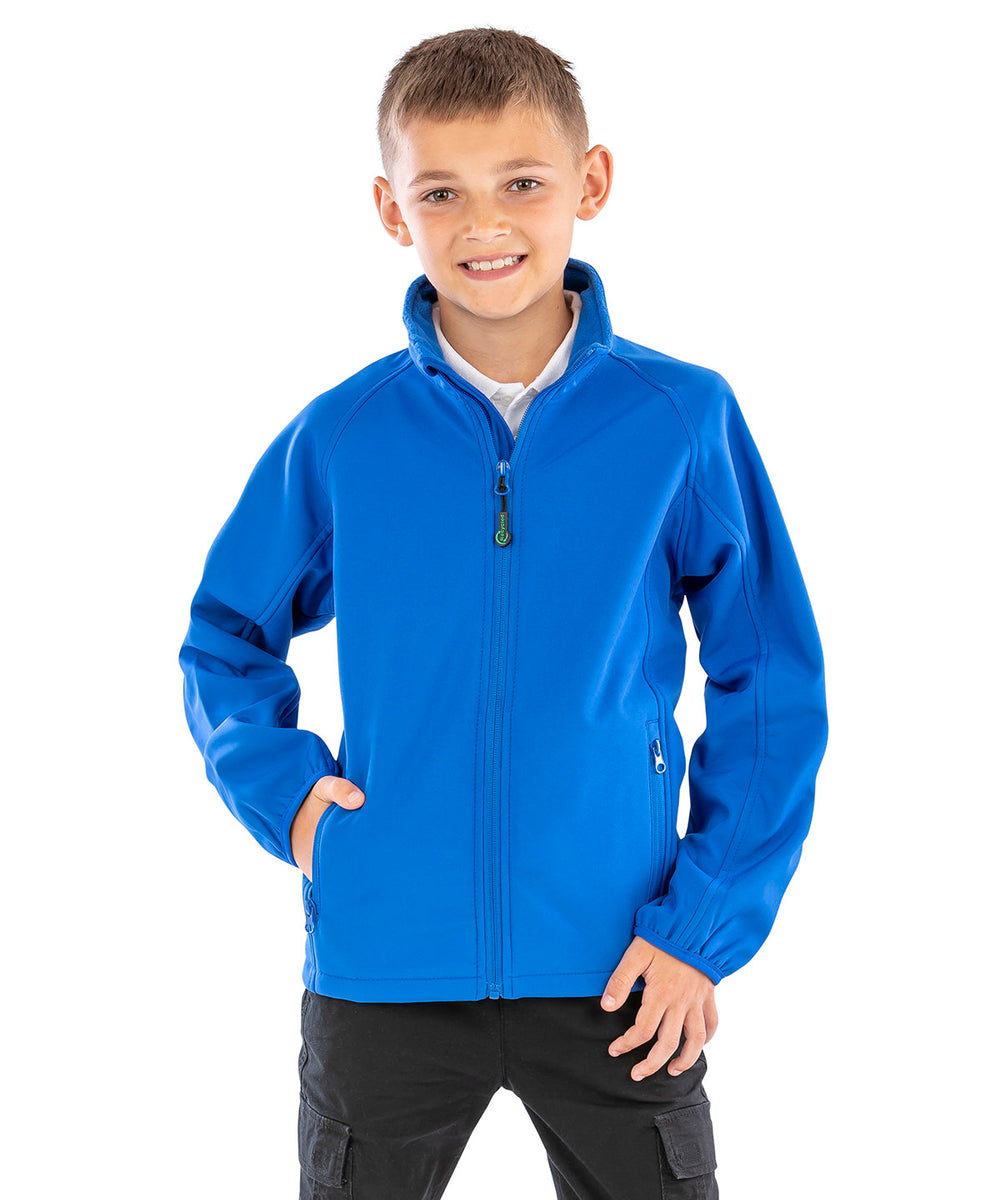 Recycled 2-layer printable junior softshell