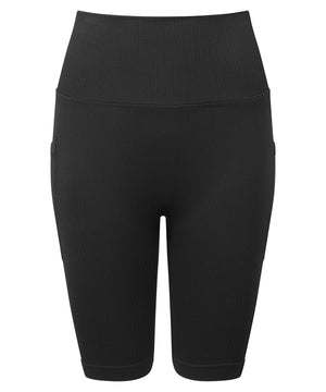 Women's TriDri® ribbed seamless 3D fit" cycle shorts"