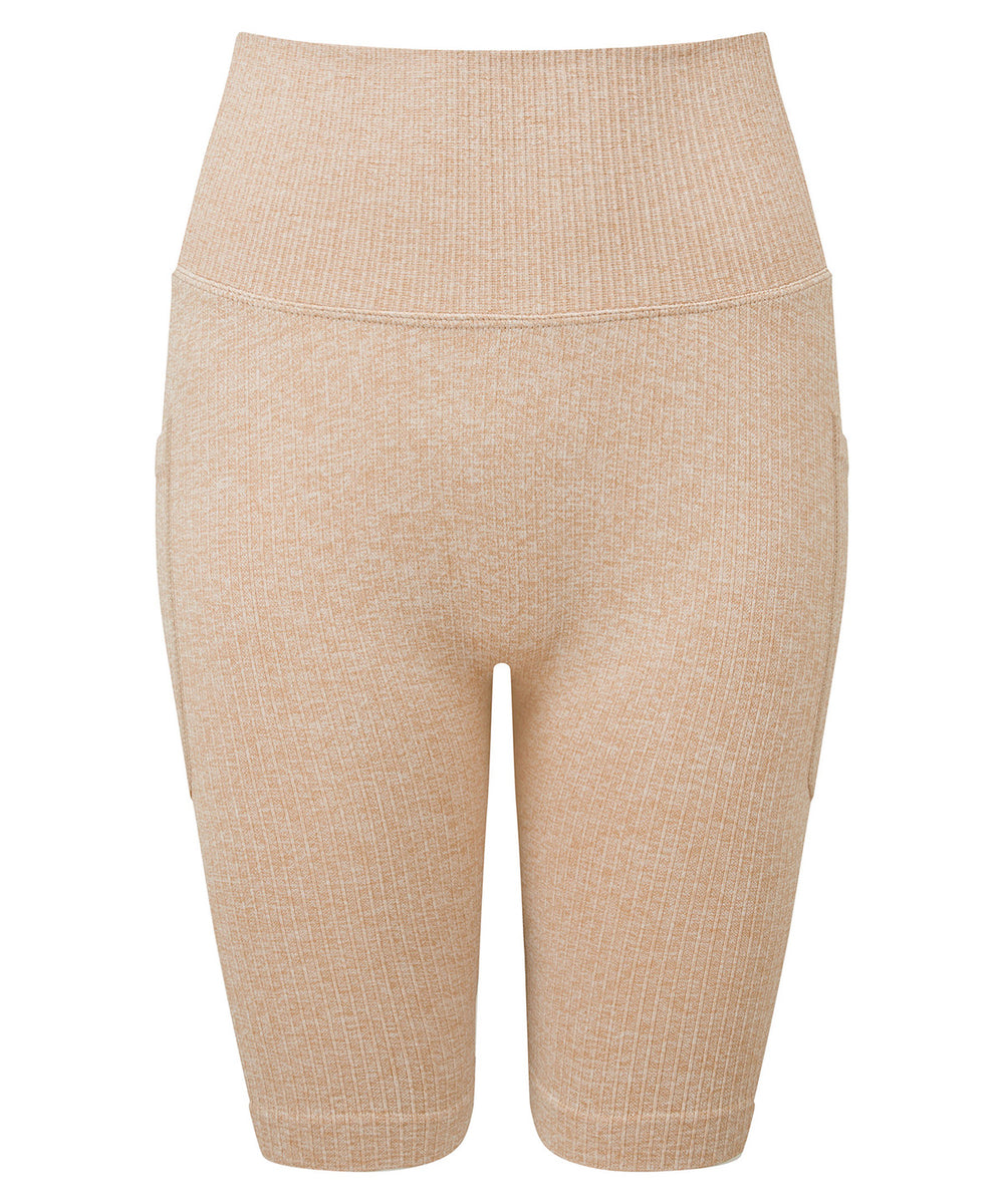 Women's TriDri® ribbed seamless 3D fit" cycle shorts"