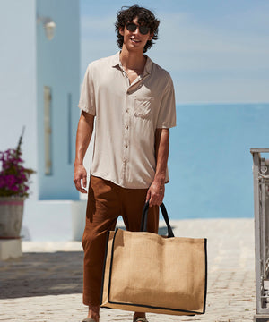 Natural starched jute market shopper