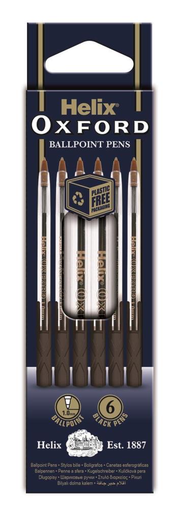 Black Oxford Stick Pen x 6