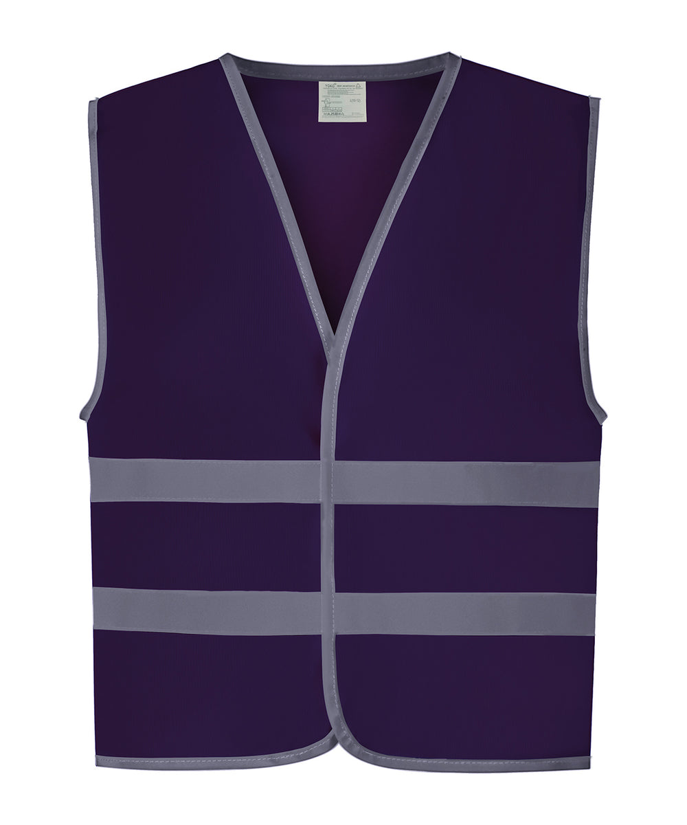 Hi-vis reflective border kids waistcoat (HVW102CH)