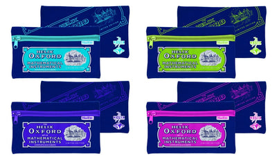 Oxford Neoprene 9" x 5" Pencil Case - Assorted Colours