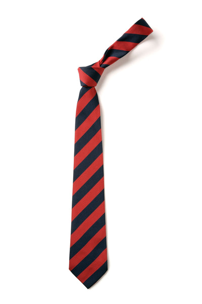Broad Stripe Tie - Navy & Red