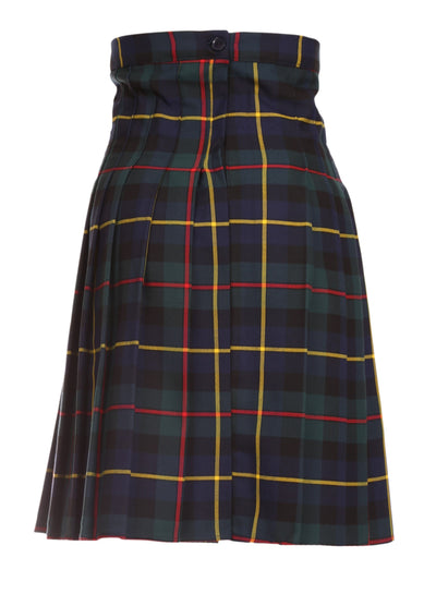 Stitch Down Pleated Skirt Tartan La Retraite