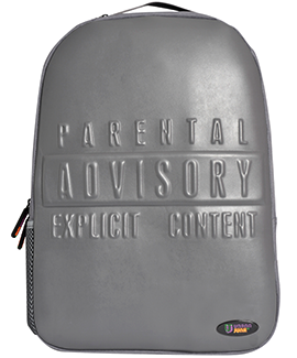 Warning Grey Backpack