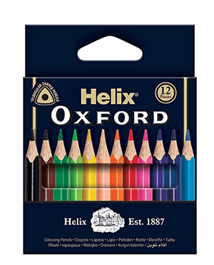 Helix Oxford Colouring Pencils 3.5"  x 12